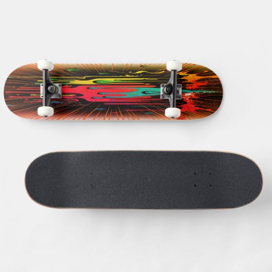 Skateboard met lange verf 8v (Horizontaal)