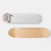 Skateboard "Met liefde" (Horizontaal)