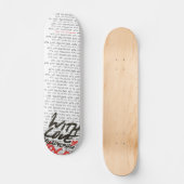 Skateboard "Met liefde" (Voorkant)