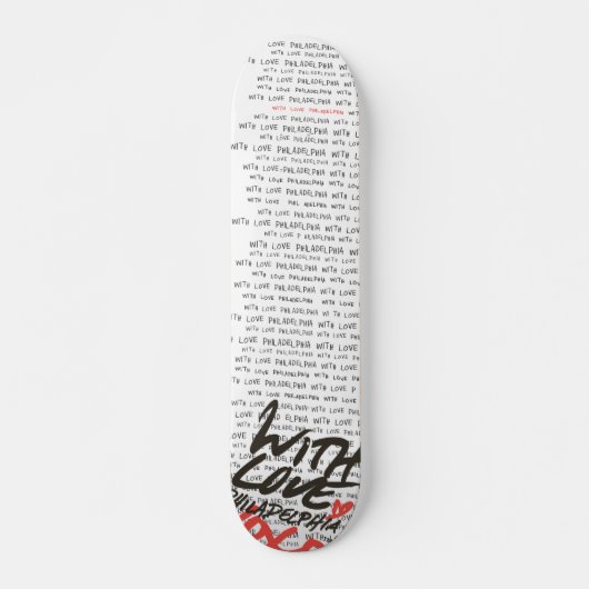 Skateboard "Met liefde" (Voorkant)