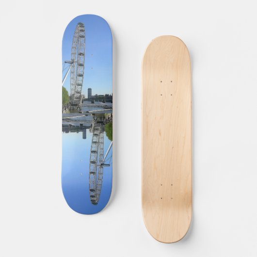 Skateboard met London Eye Ferris Wheel (Voorkant)