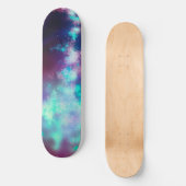 Skateboard met Naight Sky Neon Lights (Voorkant)