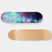 Skateboard met Naight Sky Neon Lights (Horizontaal)