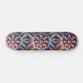 Skateboard met Noorse kleuren Design (Horizontaal)