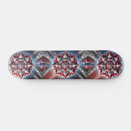 Skateboard met Noorse kleuren Design