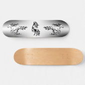 Skateboard met paarden (Horizontaal)