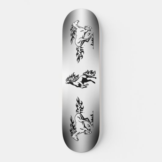 Skateboard met paarden (Voorkant)
