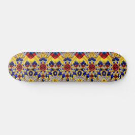 Skateboard met Roemeense kleuren Design