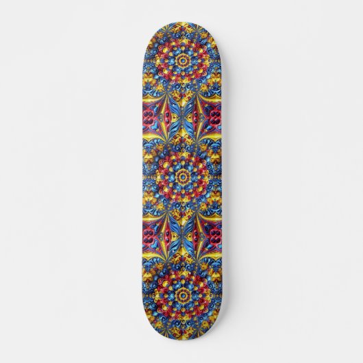 Skateboard met Roemeense kleuren Design (Voorkant)