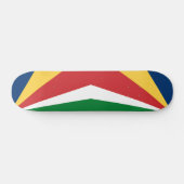 Skateboard met Seychellen kleuren ontwerp (Horizontaal)