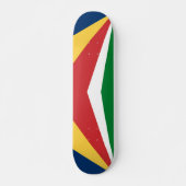 Skateboard met Seychellen kleuren ontwerp (Voorkant)