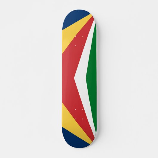 Skateboard met Seychellen kleuren ontwerp (Voorkant)