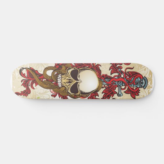 Skateboard met sword (Horizontaal)