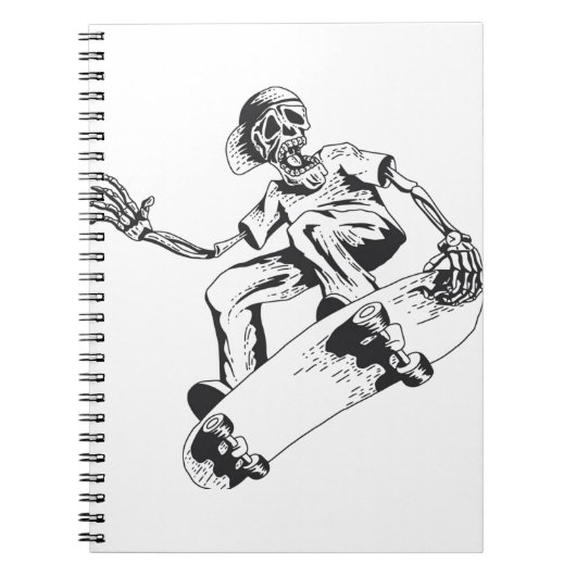 Skateboard met trendSkateboard Notitieboek (Voorkant)