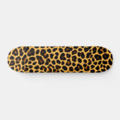 Skateboard met vet lederen cheetah ontwerp (Horizontaal)