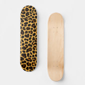 Skateboard met vet lederen cheetah ontwerp (Voorkant)
