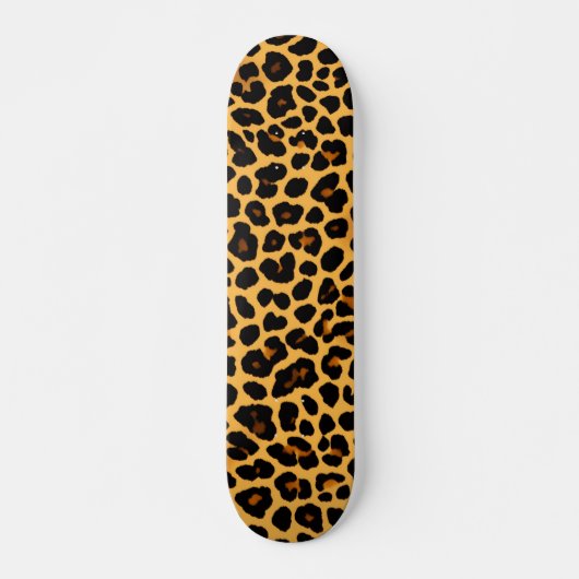 Skateboard met vet lederen cheetah ontwerp (Voorkant)