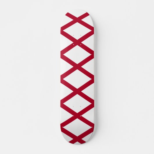 Skateboard met vlag van Alabama (Voorkant)