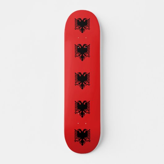 Skateboard met vlag van Albanië (Voorkant)