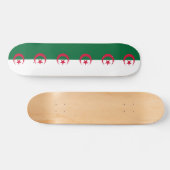 Skateboard met vlag van Algerije (Horizontaal)