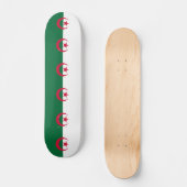 Skateboard met vlag van Algerije (Voorkant)