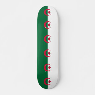 Skateboard met vlag van Algerije
