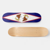 Skateboard met vlag van American Samoa (Horizontaal)
