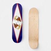 Skateboard met vlag van American Samoa (Voorkant)