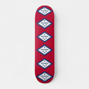Skateboard met vlag van Arkansas