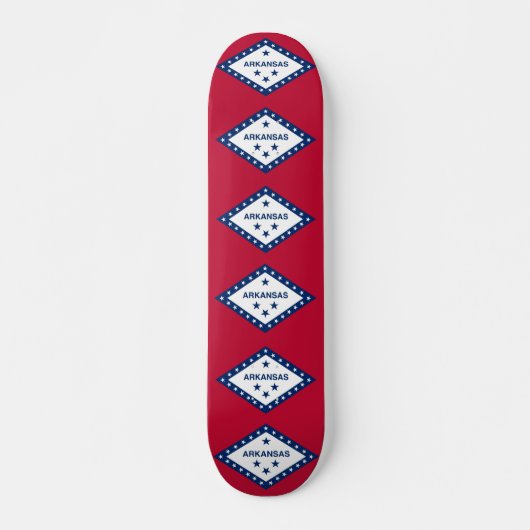 Skateboard met vlag van Arkansas (Voorkant)
