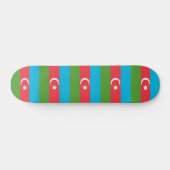 Skateboard met vlag van Azerbeidzjan (Horizontaal)