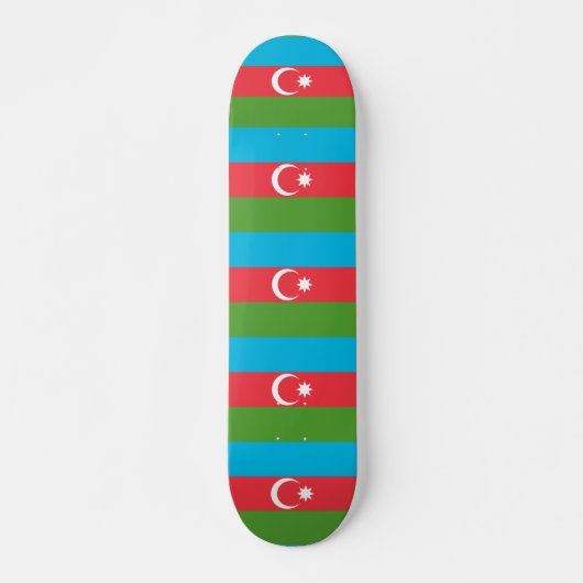 Skateboard met vlag van Azerbeidzjan (Voorkant)
