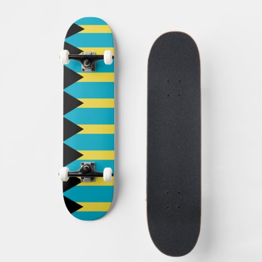 Skateboard met vlag van Bahama's (Voorkant)