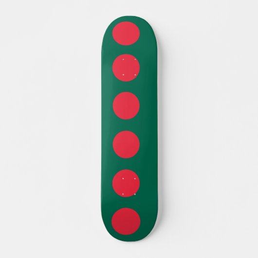 Skateboard met vlag van Bangladesh (Voorkant)