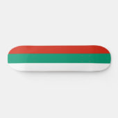 Skateboard met vlag van Bulgarije (Horizontaal)