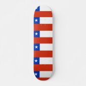 Skateboard met vlag van Chili (Voorkant)