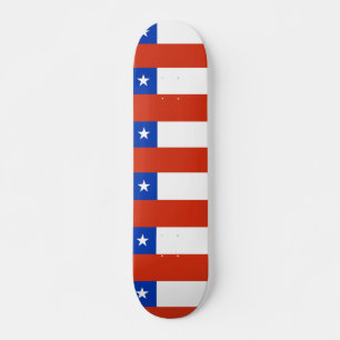 Skateboard met vlag van Chili