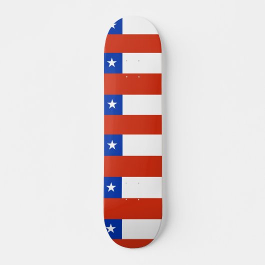 Skateboard met vlag van Chili (Voorkant)