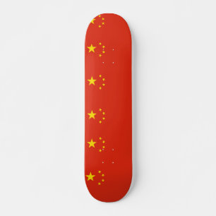 Skateboard met vlag van China