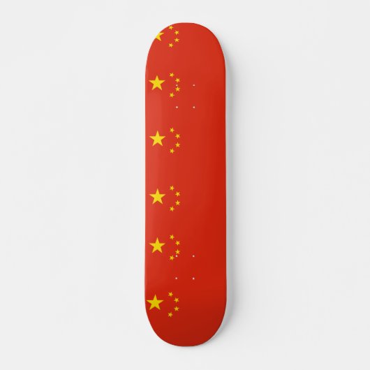 Skateboard met vlag van China (Voorkant)