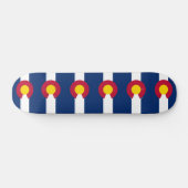Skateboard met vlag van Colorado (Horizontaal)