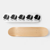 Skateboard met vlag van Corsica, Frankrijk (Horizontaal)