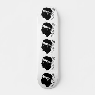 Skateboard met vlag van Corsica, Frankrijk