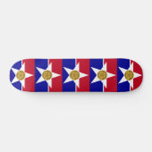 Skateboard met vlag van Dallas, Verenigde Staten (Horizontaal)