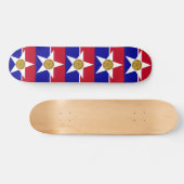 Skateboard met vlag van Dallas, Verenigde Staten (Horizontaal)