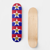 Skateboard met vlag van Dallas, Verenigde Staten (Voorkant)