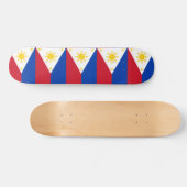 Skateboard met vlag van de Filipijnen (Horizontaal)