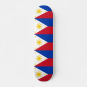 Skateboard met vlag van de Filipijnen (Voorkant)
