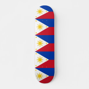 Skateboard met vlag van de Filipijnen