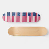 Skateboard met vlag van de Verenigde Staten (Horizontaal)
